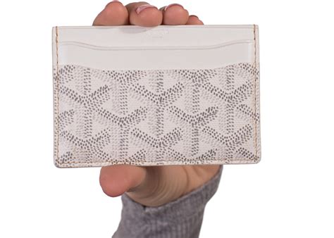 goyard card holster creamy white|Card holders .